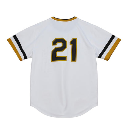 Pittsburgh Pirates Roberto Clemente Mitchell & Ness Cooperstown Authentic Jersey - White MLB Team Jersey Baseball Fan Apparel