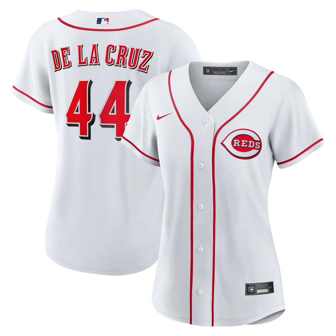 Cincinnati Reds Elly De La Cruz Nike Women's Home Replica Jersey - White MLB Team Jersey Baseball Fan Apparel