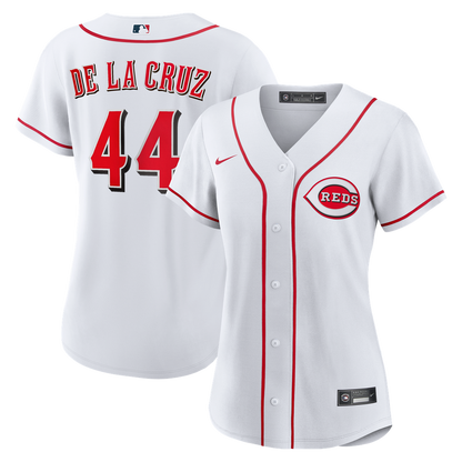 Cincinnati Reds Elly De La Cruz Nike Women's Home Replica Jersey - White MLB Team Jersey Baseball Fan Apparel
