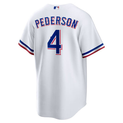 Texas Rangers Joc Pederson Nike Home Replica Jersey - White MLB Team Jersey Baseball Fan Apparel