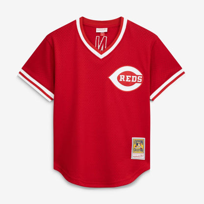 Cincinnati Reds Johnny Bench Mitchell & Ness Authentic Batting Practice Jersey - Scarlet MLB Team Jersey Baseball Fan Apparel