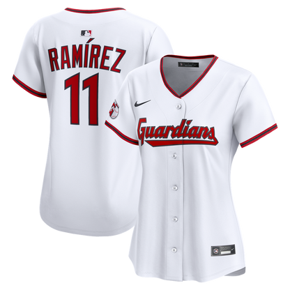 Cleveland Guardians José Ramírez Nike Women's Home Limited Player Jersey - White MLB Team Jersey Baseball Fan Apparel