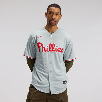 Philadelphia Phillies Bryce Harper Nike Road Replica Jersey - Gray MLB Team Jersey Baseball Fan Apparel