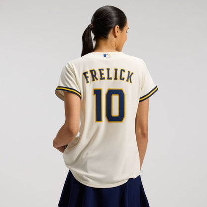 Milwaukee Brewers Sal Frelick Nike Women's Home Replica Jersey - Cream MLB Team Jersey Baseball Fan Apparel