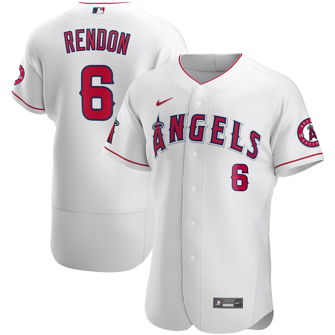 Los Angeles Angels Anthony Rendon Nike Authentic Player Jersey - White MLB Team Jersey Baseball Fan Apparel