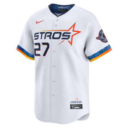 Houston Astros Jose Altuve Nike 2025 City Connect Limited Player Jersey - White MLB Team Jersey Baseball Fan Apparel