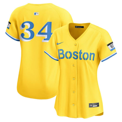 Boston Red Sox David Ortiz Nike Women's City Connect Retired Player Jersey - Gold MLB Team Jersey Baseball Fan Apparel
