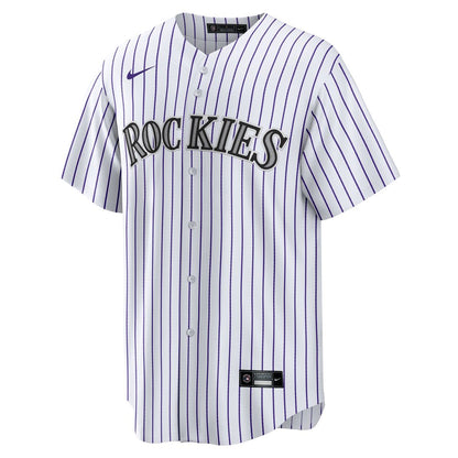 Colorado Rockies Ezequiel Tovar Nike Home Replica Jersey - White MLB Team Jersey Baseball Fan Apparel