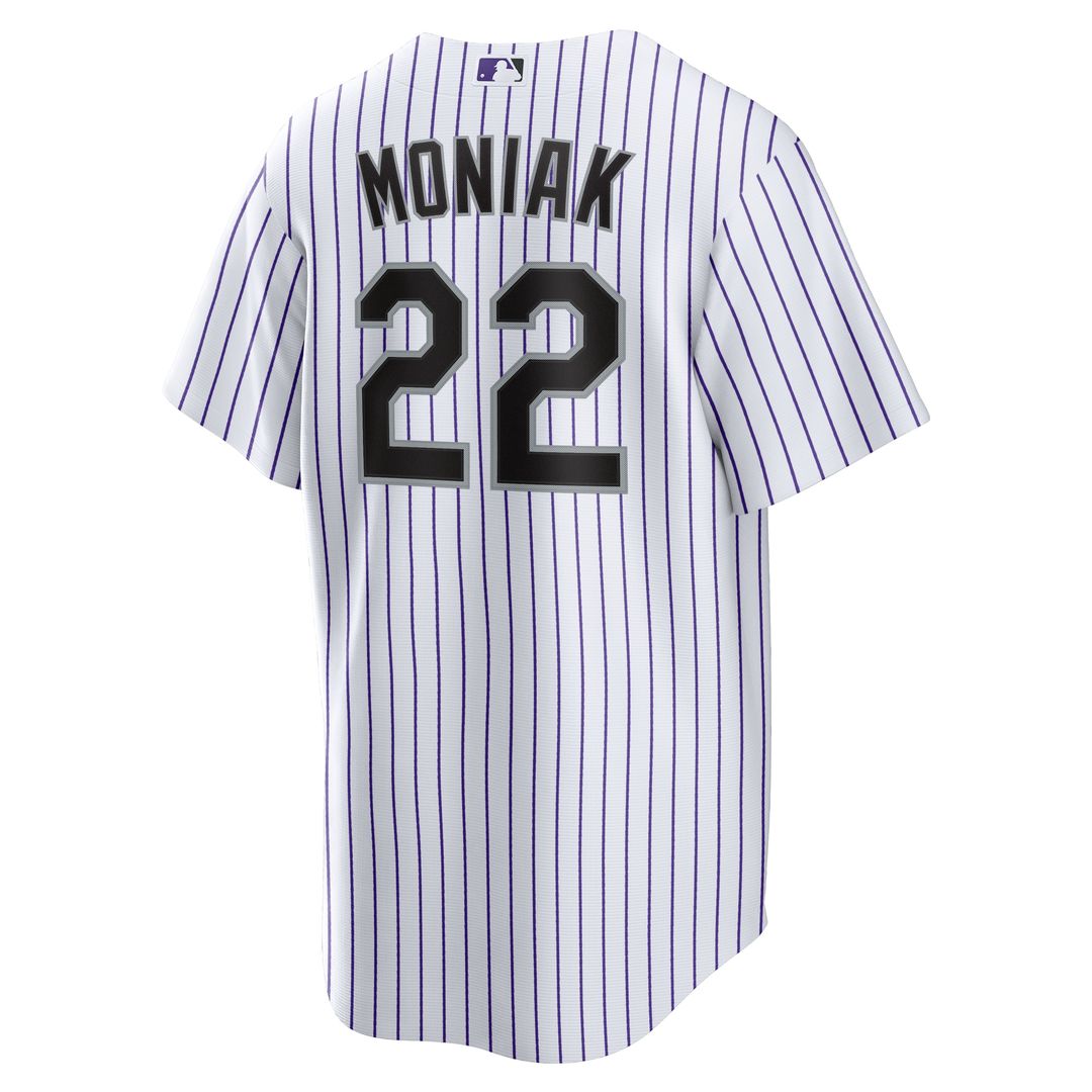 Colorado Rockies Mickey Moniak Nike Home Replica Jersey - White MLB Team Jersey Baseball Fan Apparel