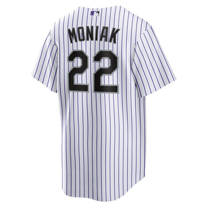 Colorado Rockies Mickey Moniak Nike Home Replica Jersey - White MLB Team Jersey Baseball Fan Apparel