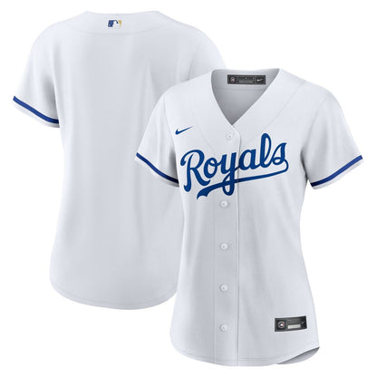 Kansas City Royals Nike Women's Home Replica Team Logo Jersey - White MLB Team Jersey Baseball Fan Apparel