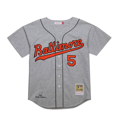 Baltimore Orioles Brooks Robinson Mitchell & Ness Cooperstown 1966 Authentic Jersey - Gray MLB Team Jersey Baseball Fan Apparel