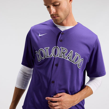 Colorado Rockies Nike Alternate Replica Team Jersey - Purple MLB Team Jersey Baseball Fan Apparel