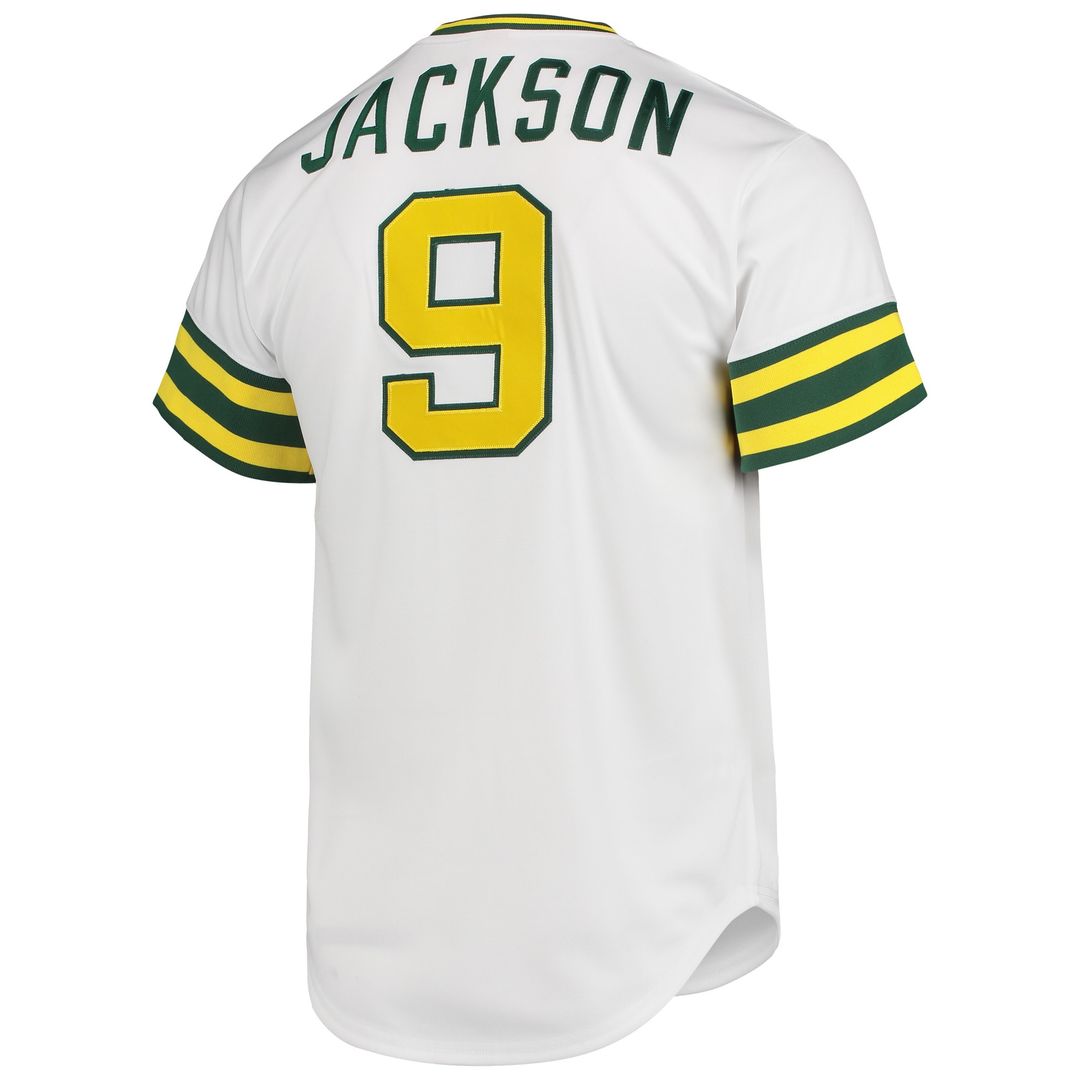 Athletics Reggie Jackson Mitchell & Ness 1972 Cooperstown Authentic Jersey - White MLB Team Jersey Baseball Fan Apparel
