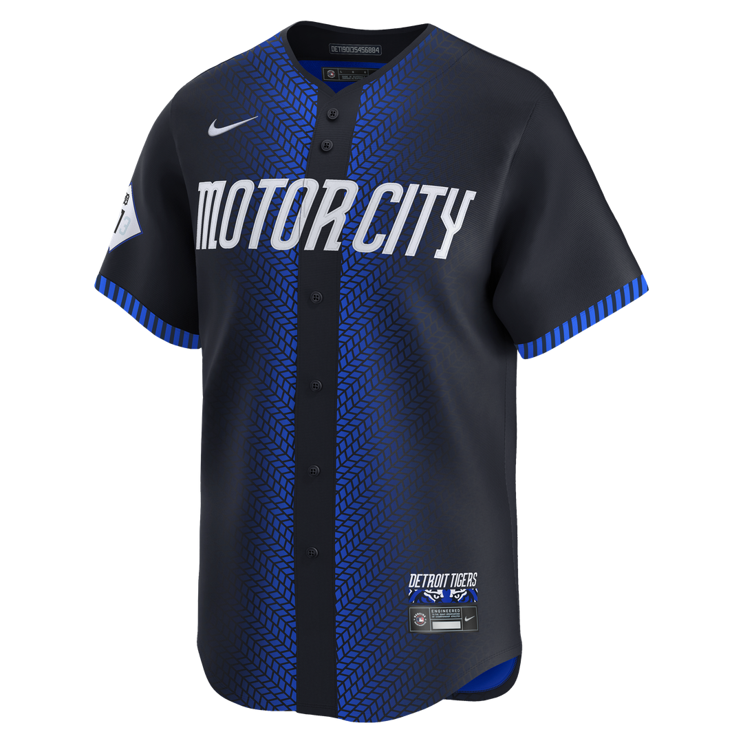 Detroit Tigers Nike City Connect Limited Jersey - Blue MLB Team Jersey Baseball Fan Apparel