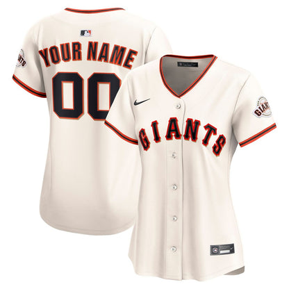 San Francisco Giants Nike Women's Home Limited Custom Jersey - Cream MLB Team Jersey Baseball Fan Apparel
