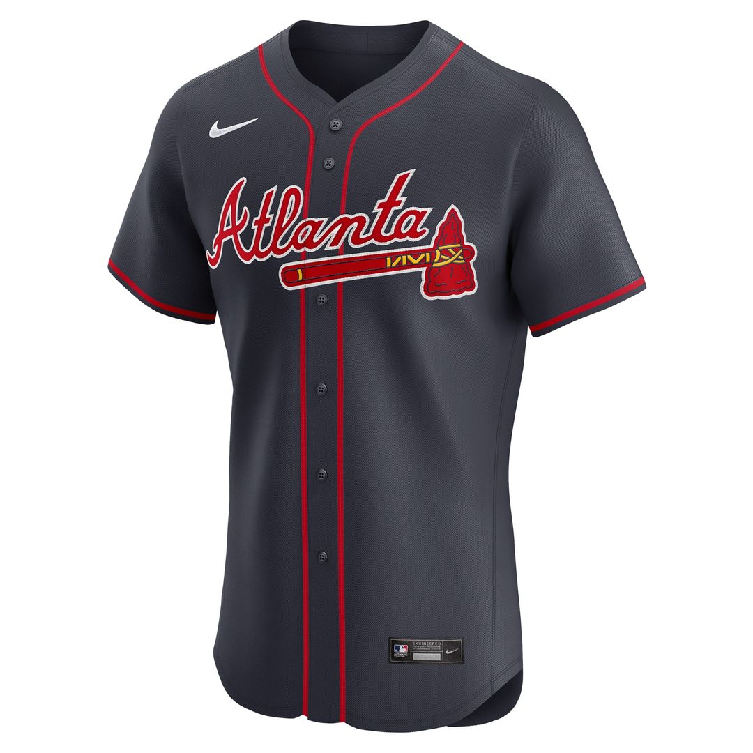 Atlanta Braves Nike Home Elite Jersey - White MLB Team Jersey Baseball Fan Apparel