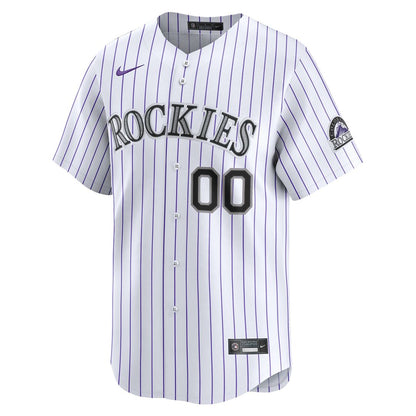 Colorado Rockies Nike Youth Home Custom Limited Jersey - White MLB Team Jersey Baseball Fan Apparel