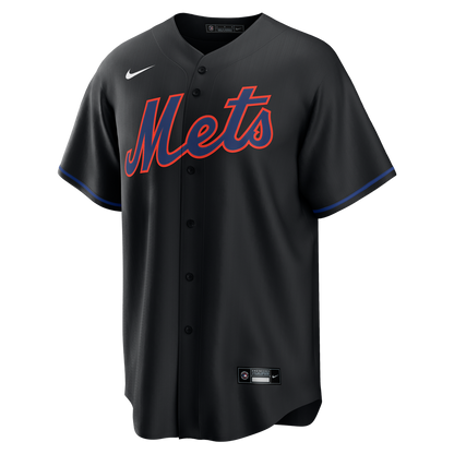 New York Mets Starling Marte Nike Alternate Replica Jersey - Black MLB Team Jersey Baseball Fan Apparel