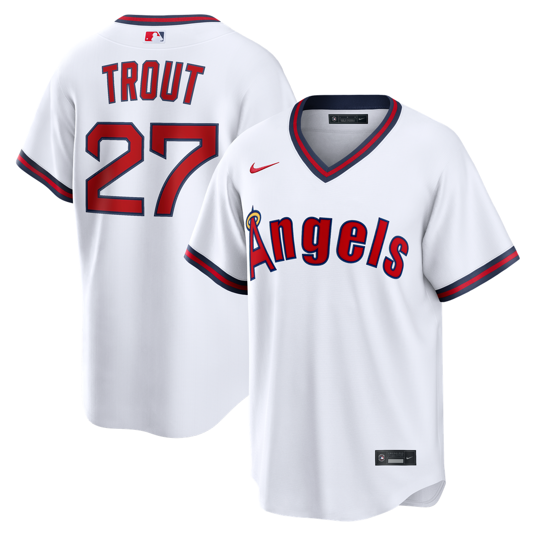 Los Angeles Angels Mike Trout Nike Road Replica Jersey - Gray MLB Team Jersey Baseball Fan Apparel