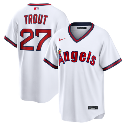 Los Angeles Angels Mike Trout Nike Road Replica Jersey - Gray MLB Team Jersey Baseball Fan Apparel
