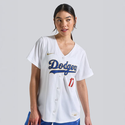 Los Angeles Dodgers Shohei Ohtani Nike Women's 2026 Gold Collection Stadium Jersey - White MLB Team Jersey Baseball Fan Apparel