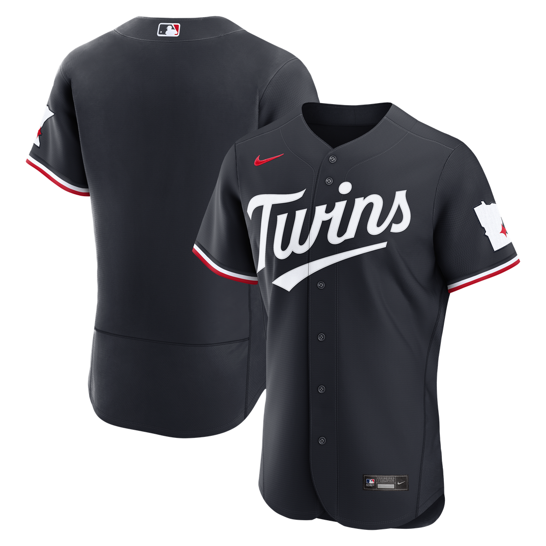 Minnesota Twins Nike Alternate Authentic Jersey - Navy MLB Team Jersey Baseball Fan Apparel