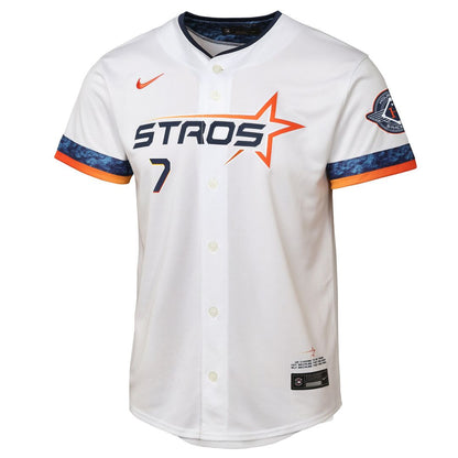 Houston Astros Craig Biggio Nike Youth 2025 City Connect Limited Player Jersey - White MLB Team Jersey Baseball Fan Apparel