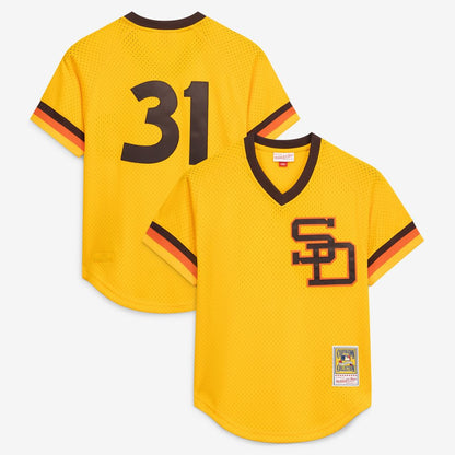 San Diego Padres Dave Winfield Mitchell & Ness Authentic Batting Practice Jersey - Gold MLB Team Jersey Baseball Fan Apparel