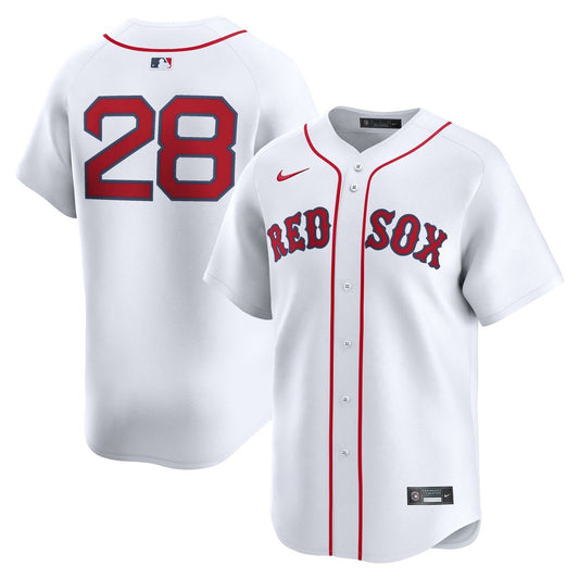 Boston Red Sox Kristian Campbell Nike Home Limited Jersey - White MLB Team Jersey Baseball Fan Apparel