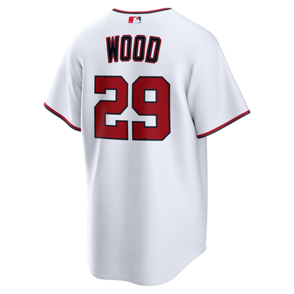 Washington Nationals James Wood Nike Home Replica Jersey - White MLB Team Jersey Baseball Fan Apparel