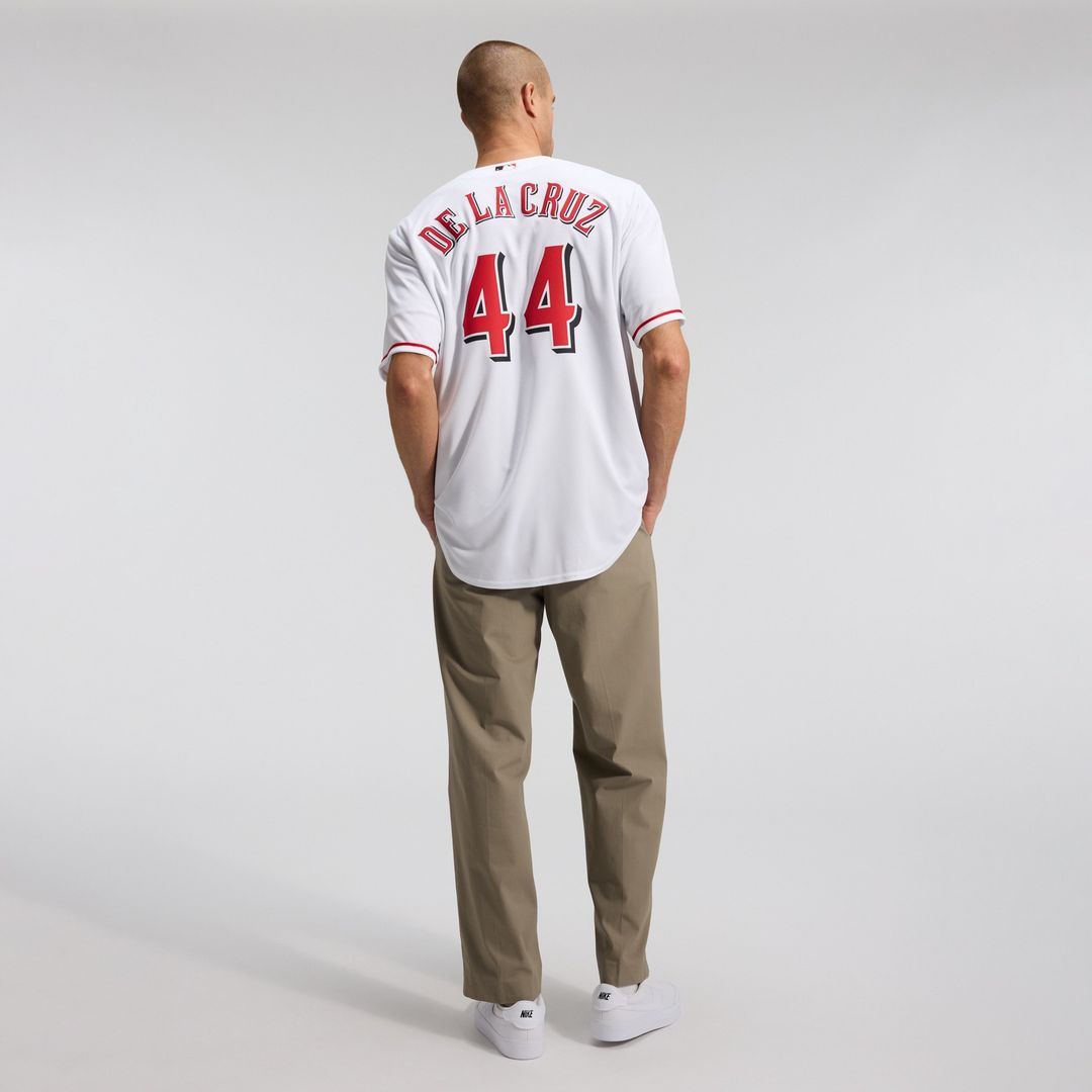 Cincinnati Reds Elly De La Cruz Nike Alternate 2 Replica Jersey - White MLB Team Jersey Baseball Fan Apparel
