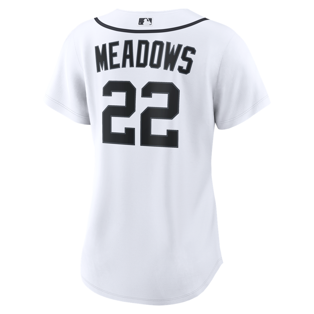 Detroit Tigers Parker Meadows Nike Women's Home Replica Jersey - White MLB Team Jersey Baseball Fan Apparel