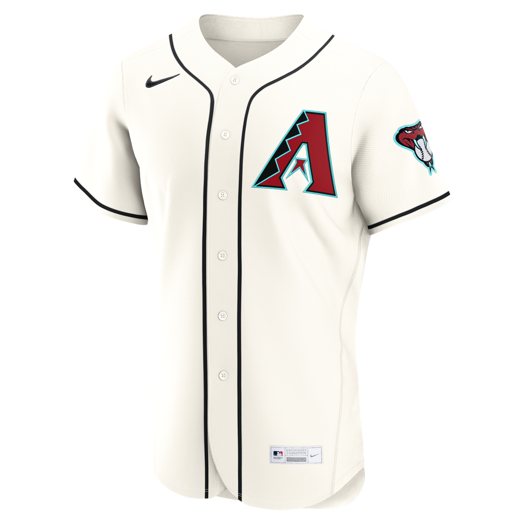 Arizona Diamondbacks Nike Home Authentic Custom Jersey - Cream MLB Team Jersey Baseball Fan Apparel