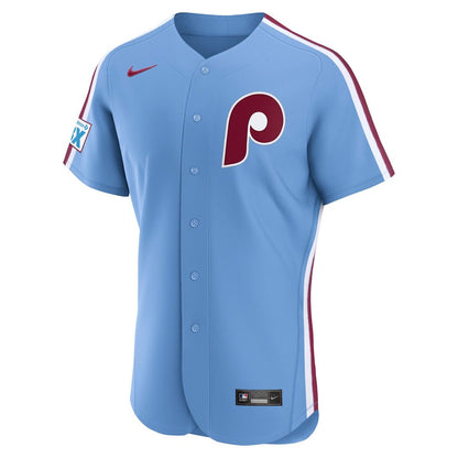 Philadelphia Phillies Nike Home Sponsor Patch Authentic Jersey - White MLB Team Jersey Baseball Fan Apparel