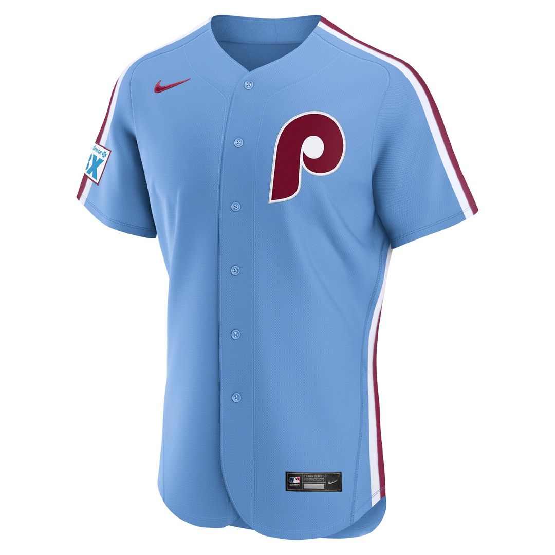 Philadelphia Phillies Nike Alternate Authentic Jersey - Light Blue MLB Team Jersey Baseball Fan Apparel