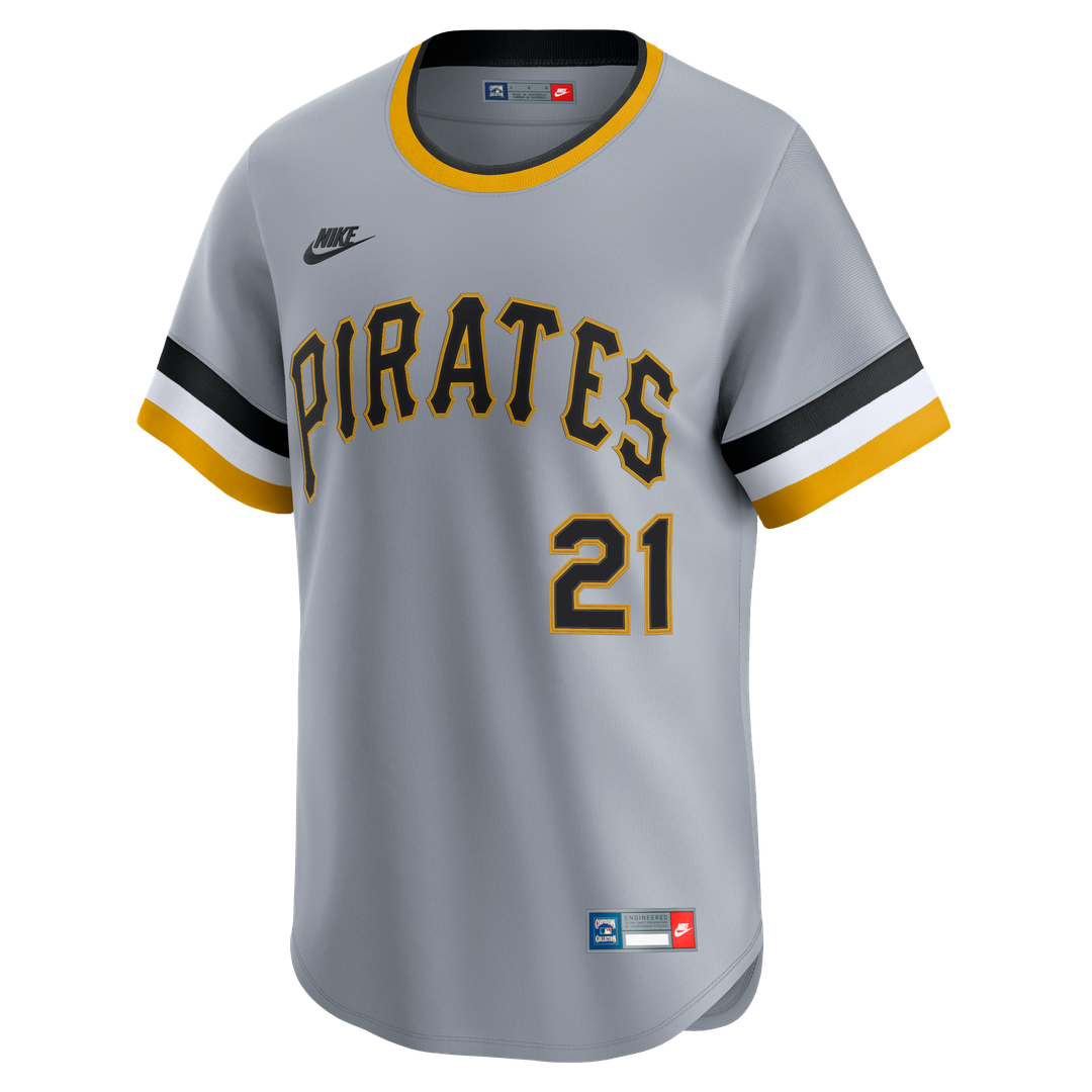 Pittsburgh Pirates Roberto Clemente Nike Throwback Cooperstown Limited Jersey - Gray MLB Team Jersey Baseball Fan Apparel
