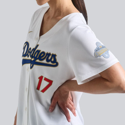 Los Angeles Dodgers Shohei Ohtani Nike Women's 2026 Gold Collection Stadium Jersey - White MLB Team Jersey Baseball Fan Apparel