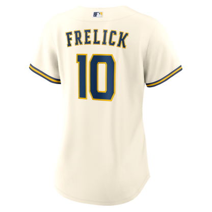 Milwaukee Brewers Sal Frelick Nike Women's Home Replica Jersey - Cream MLB Team Jersey Baseball Fan Apparel