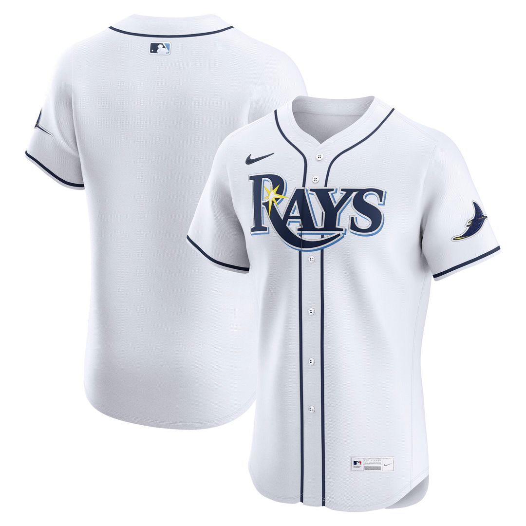 Tampa Bay Rays Nike Home Elite Jersey - White MLB Team Jersey Baseball Fan Apparel