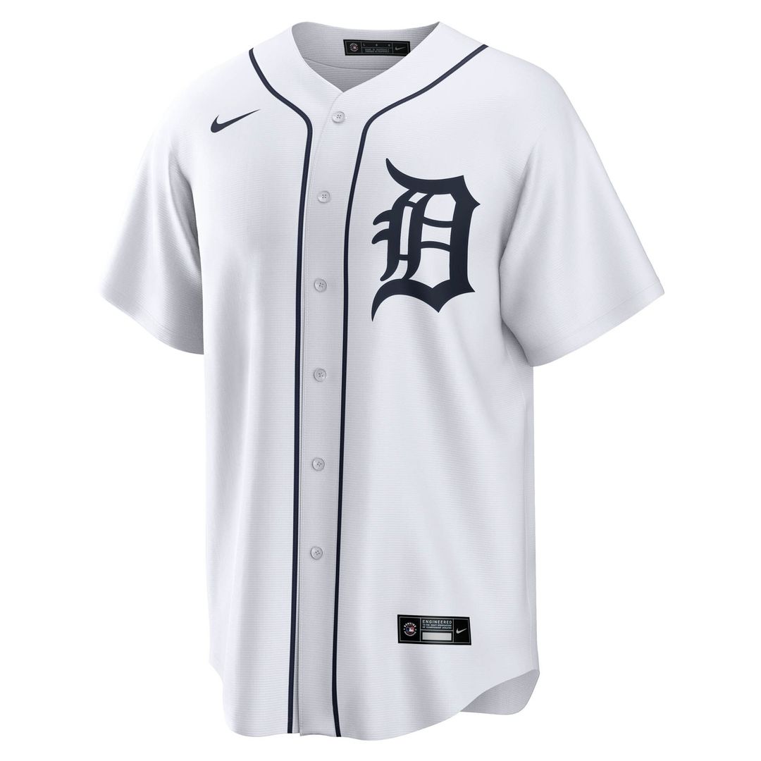 Detroit Tigers Wenceel Pérez Nike Home Replica Jersey - White MLB Team Jersey Baseball Fan Apparel