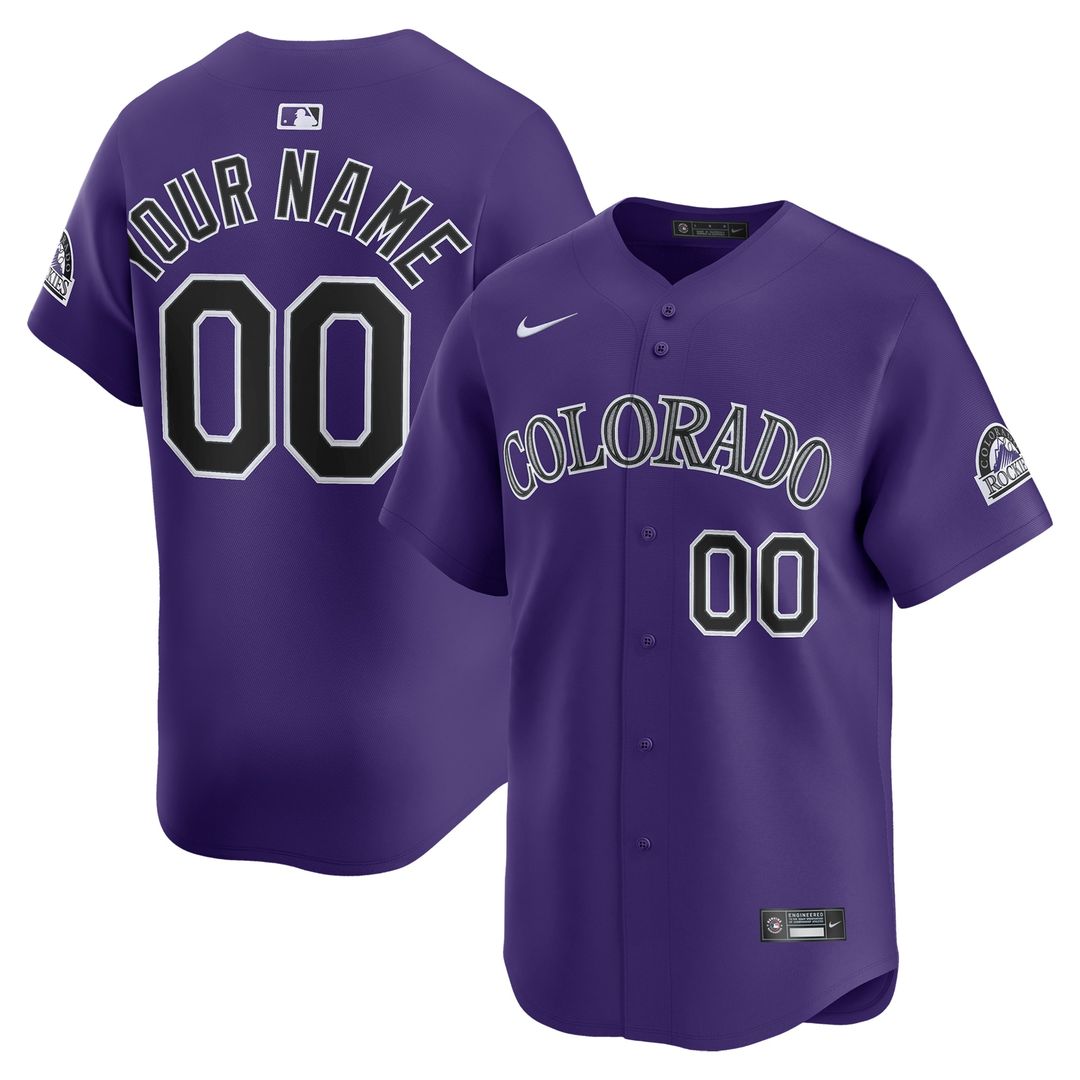Colorado Rockies Nike Home Limited Custom Jersey - White MLB Team Jersey Baseball Fan Apparel