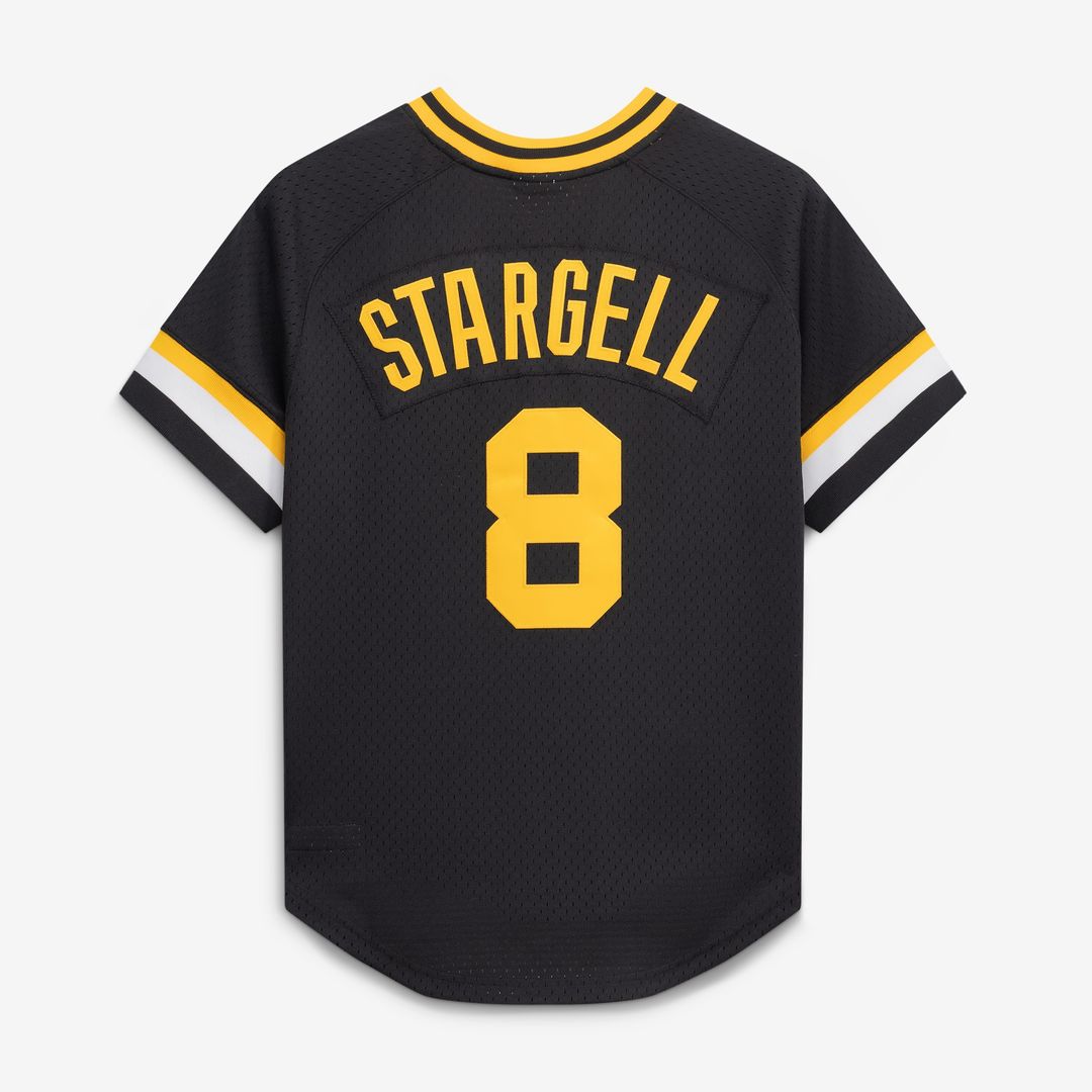Pittsburgh Pirates Willie Stargell Mitchell & Ness Authentic Batting Practice Jersey - Black MLB Team Jersey Baseball Fan Apparel