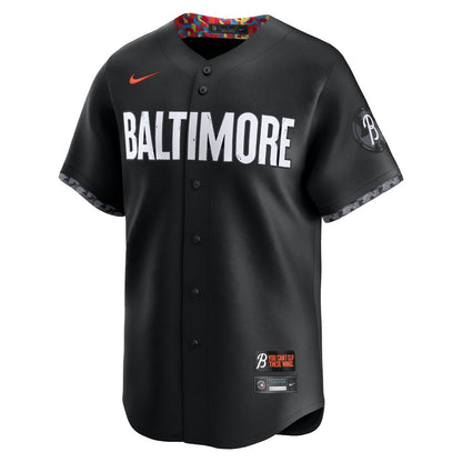 Baltimore Orioles Nike City Connect Limited Jersey - Black MLB Team Jersey Baseball Fan Apparel