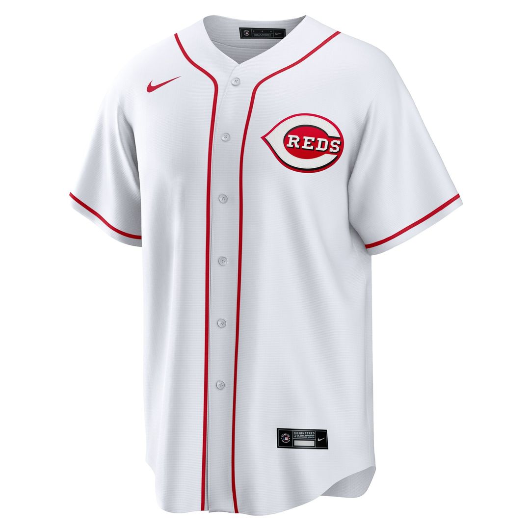 Cincinnati Reds Tyler Stephenson Nike Home Replica Jersey - White MLB Team Jersey Baseball Fan Apparel