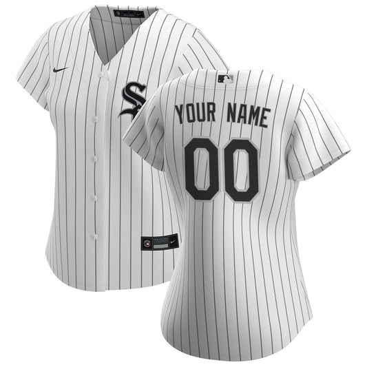 Chicago White Sox Nike Women's Home Replica Custom Jersey - White MLB Team Jersey Baseball Fan Apparel