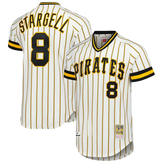 Pittsburgh Pirates Willie Stargell Mitchell & Ness Cooperstown 1979 Authentic Jersey - White MLB Team Jersey Baseball Fan Apparel