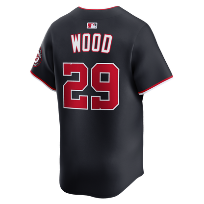 Washington Nationals James Wood Nike Alternate Limited Player Jersey - Navy MLB Team Jersey Baseball Fan Apparel