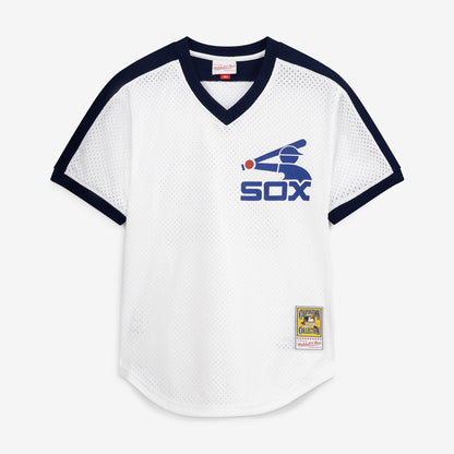 Chicago White Sox Carlton Fisk Mitchell & Ness Authentic Batting Practice Jersey - Navy MLB Team Jersey Baseball Fan Apparel