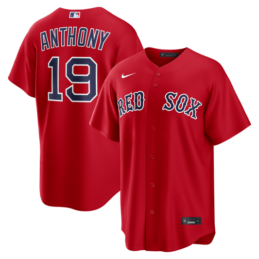 Boston Red Sox Roman Anthony Nike Alternate Replica Jersey - Red MLB Team Jersey Baseball Fan Apparel